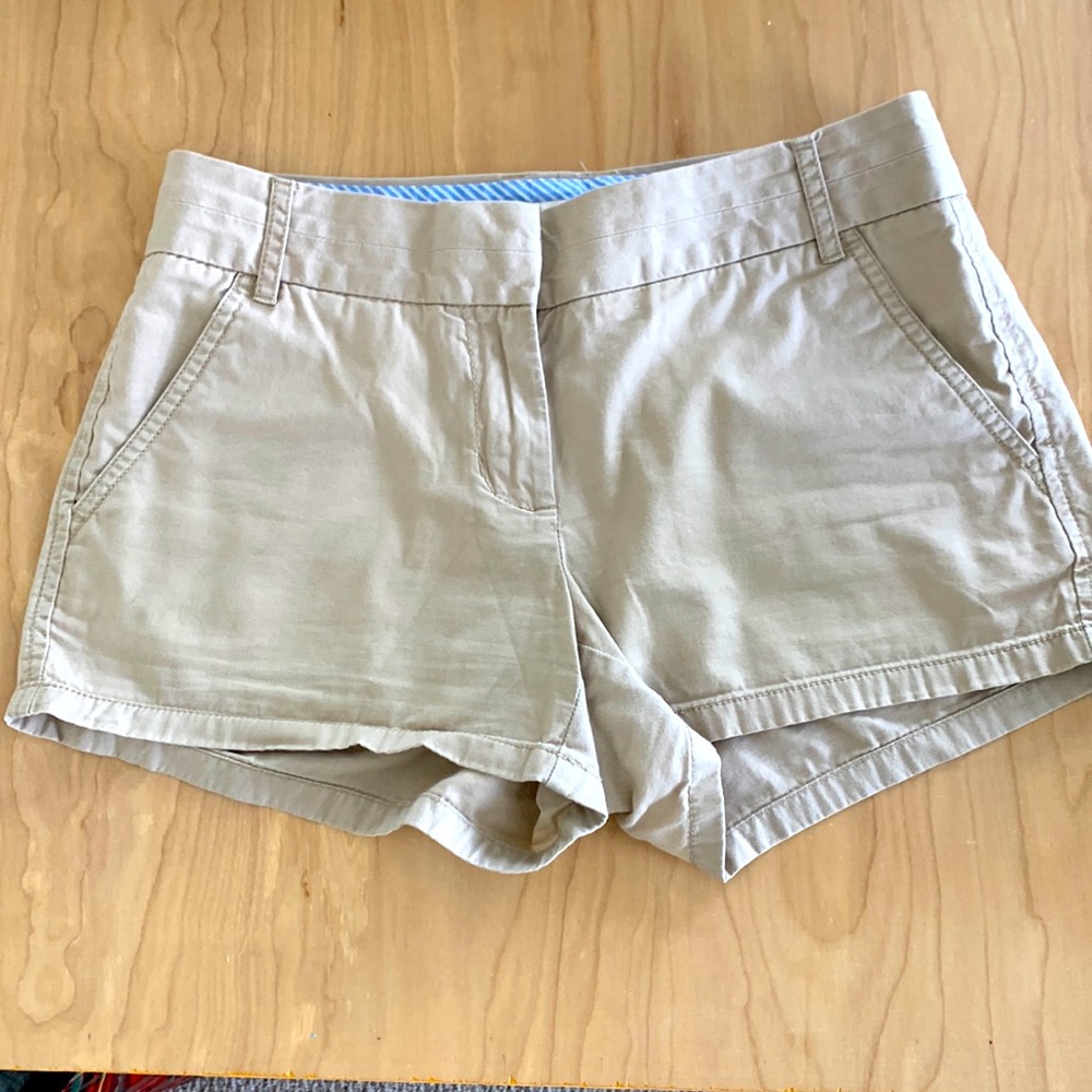 J. Crew khaki shorts size 0 100% cotton